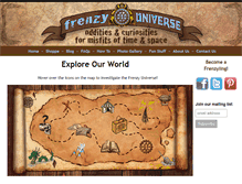 Tablet Screenshot of frenzyuniverse.com